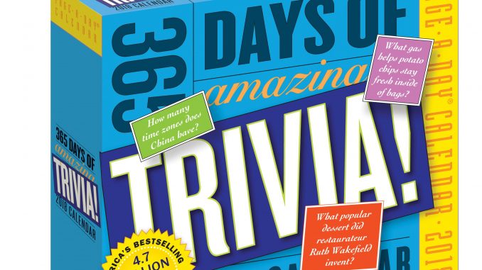 Trivia Tuesday: 5 New Trivia Questions from “Page-A-Day” – AmericaJR