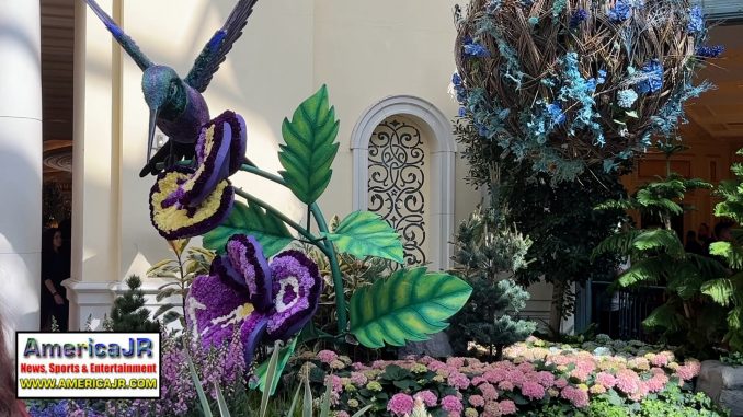 PHOTOS: Bellagio Conservatory unveils 'Flights of Fancy' spring