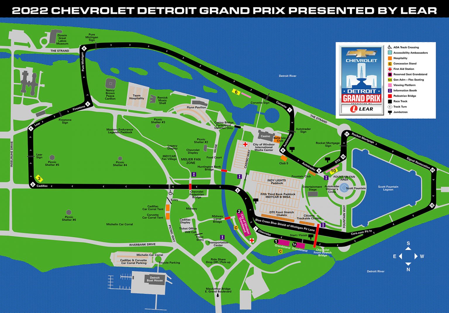 2022 Chevrolet Detroit Grand Prix Fast Facts & Track Map AmericaJR