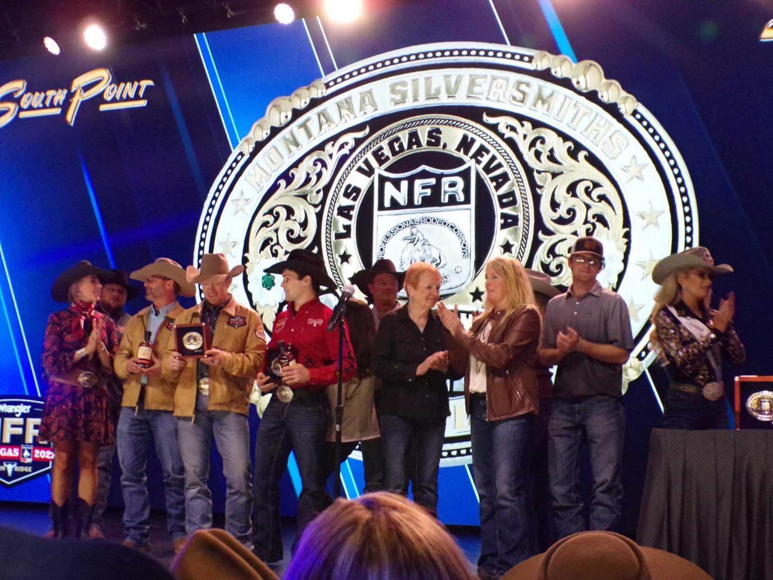 PHOTOS Wrangler NFR Go Round Buckle Presentations & Aaron Watson