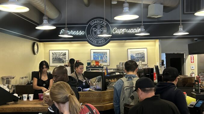 Inside the World's First Starbucks coffee shop in Seattle, Wash. (Jason Rzucidlo/AmericaJR)